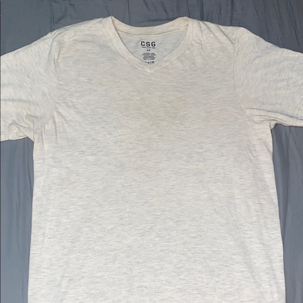 CSG Creme V-neck